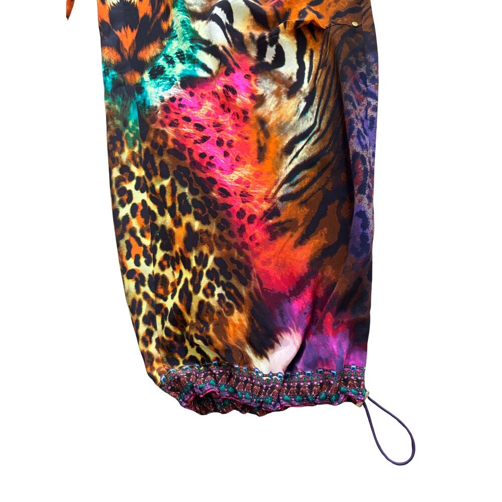 Camilla Surrealist Suspension Parachute Wide Leg Silk Pants Women’s Size L - Picture 7 of 13